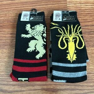 NWT Game of Thrones Men’s Crew Bundle of 2 Socks size 6-12